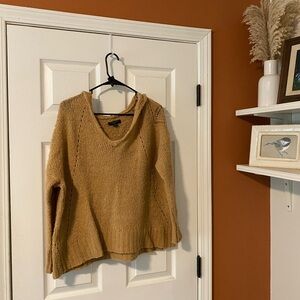 Cozy Tan Hooded Sweater